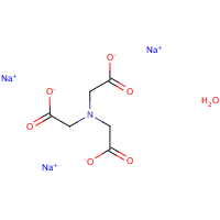 Trisodium nitrilotriacetate monohydrate formula graphical representation