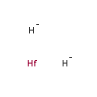 Hafnium hydride formula graphical representation