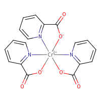 Chromium(III) picolinate formula graphical representation