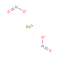 Barium nitrite formula graphical representation