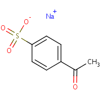 Sodium 4-acetylbenzenesulphonate formula graphical representation