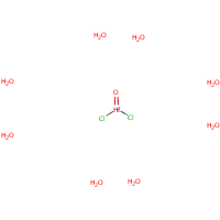 Hafnium oxychloride octahydrate formula graphical representation