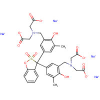 Xylenol orange, tetrasodium salt formula graphical representation