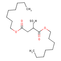 Dioctyl sulfosuccinate formula graphical representation
