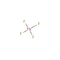 Thorium tetrafluoride formula graphical representation