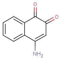 4-Amino-1,2-naphthoquinone formula graphical representation