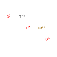 Barium titanate formula graphical representation
