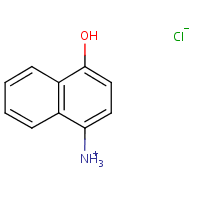 4-Amino-1-naphthol hydrochloride formula graphical representation