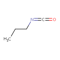 n-Propyl isocyanate formula graphical representation