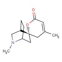 Dioscorine formula graphical representation