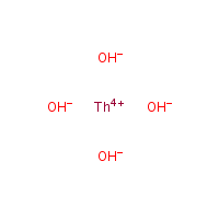 Thorium hydroxide formula graphical representation