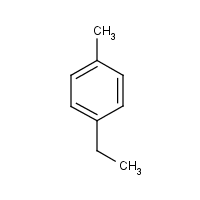 4-Ethyltoluene formula graphical representation