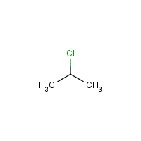 2-Chloropropane formula graphical representation