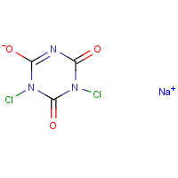 Sodium dichloroisocyanurate formula graphical representation