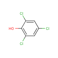 2,4,6-Trichlorophenol formula graphical representation
