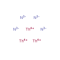 Thorium nitride formula graphical representation
