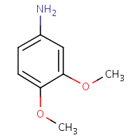 3,4-Dimethoxyaniline formula graphical representation