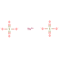 Thorium sulfate formula graphical representation