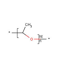 Polyacetaldehyde formula graphical representation