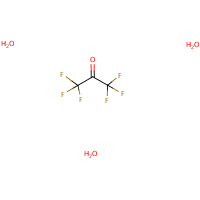 Hexafluoroacetone trihydrate formula graphical representation