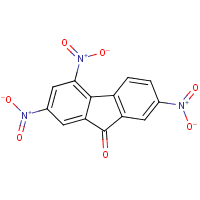2,4,7-Trinitrofluorenone formula graphical representation
