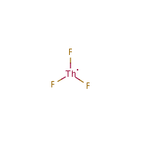 Thorium trifluoride formula graphical representation