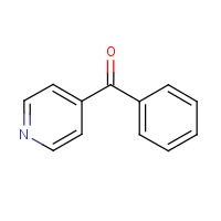 4-Benzoylpyridine formula graphical representation
