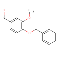4-Benzyloxy-3-methoxybenzaldehyde formula graphical representation