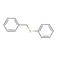 Benzyl phenyl sulfide formula graphical representation